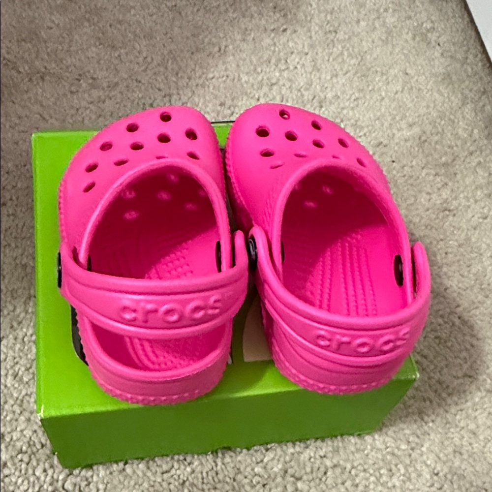 CROCS Littles Pink Crush Sandals - Picture 3 of 4